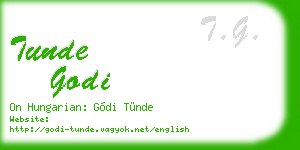 tunde godi business card